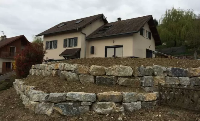 Enrochement, Saint-Genix-sur-Guiers, Paccard Paysage