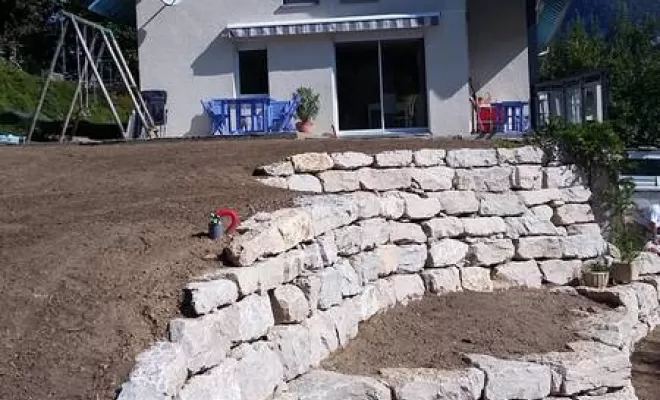 Enrochement, Saint-Genix-sur-Guiers, Paccard Paysage