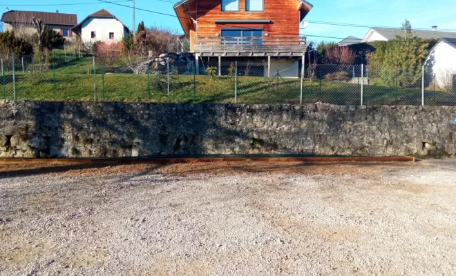 Bordures bois pour massif avant