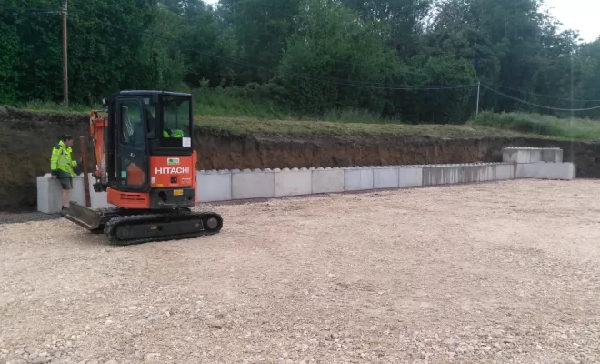 Mise à niveau des blocs béton