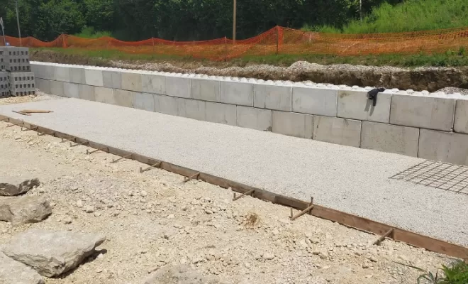 Préparation futur dalle des boxs