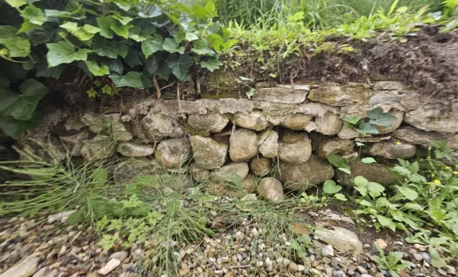 Création et restauration d'un escalier et muret en pierre à Pressins , Saint-Genix-sur-Guiers, Paccard Paysage
